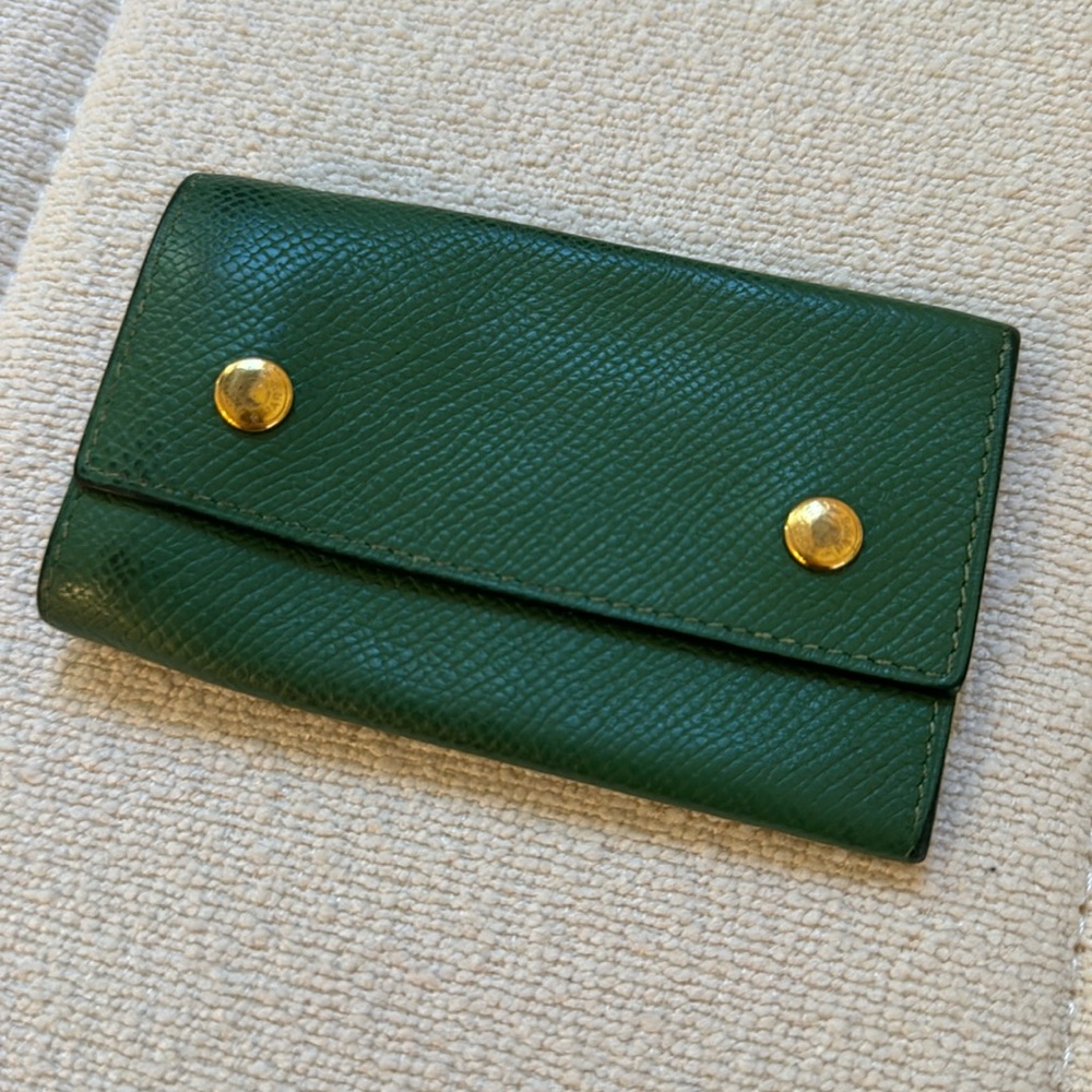 Authentic Hermes Key Holder Kelly green
